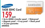 Samsung 16GB SDHC Card
