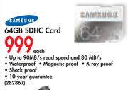 Samsung 64GB SDHC Card