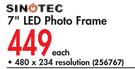 Sinotec 7" LED Photo Frame