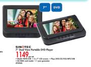 Sinotec 7" Dual View Portable DVD Player PDVD-X2B-Per Set
