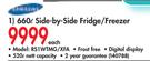 Samsung 660Ltr Side-by-Side Fridge/Freezer RS1WTMG/XFA Each