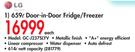 LG 659Ltr Door-In-Door Fridge/Freezer GC-J237SLYV Each