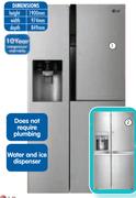 LG 659Ltr Door-In-Door Fridge/Freezer GC-J237SLYV Each