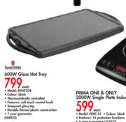 Russell Hobbs 600W Glass Hot Tray  RHHT204