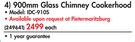 Italian Designer 900mm Glass Chimney Cookerhood IDC-910S..