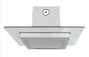 Italian Designer 900mm Glass Chimney Cookerhood IDC-910S..