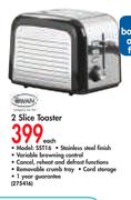 2 Slice Toaster-SST16 Each