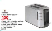 Russell Hobbs 2 Slice Satin Toaster-13973 Each
