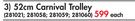 I Travel 52cm Carnival Trolley Each