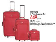 Hero Lite 3-Piece Luggage-Set-Per Set