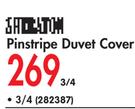 Pinstripe 3/4 Duvet Cover-Each