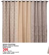 Design Collection Monaco, Jenna Or Florence Eyelet Curtain-Per Drop
