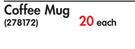 African Coffee Mug Each