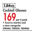 Libbuy Cocktail Glasses-Per 4 Pack