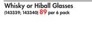 Libbuy Whisky Or Hiball Glasses-Per 6 Pack