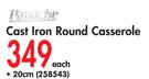 Panache 20cm Cast Iron Round Casserole-Each