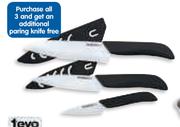 Tevo Cleancut Ceramic Paring Knife-Each