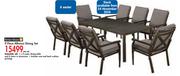 Terrace Leisure 9 Piece Alfresco Dining Set-Per Set