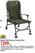Camp Master Angler 200 Recliner Fishing Chair-Each