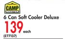 Camp Master 6 Can Soft Cooler Deluxe