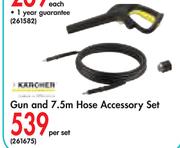 Karcher Gun And 7.5m Hose Accessory Set-Per Set