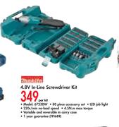 Makita 4.8V In-Line Screwdriver Kit-6723DW Per Kit