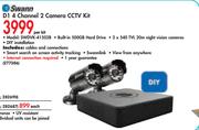 D1 4 Channel 2 Camera CCTV Kit-SWDVK-4150B Per Kit