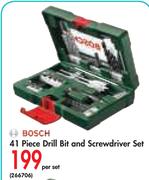 Bosch 41 Piece Drill Bit And Screwdriver Set-Per Set