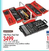 Mastercraft 166 Piece Tool Set-Per Set