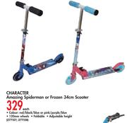 Character Amazing Spiderman Or Frozen 34Cm Scooter-Each