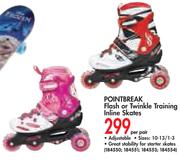 Pointbreak Flash Or Twinkle Training Inline Skates-Per Pair