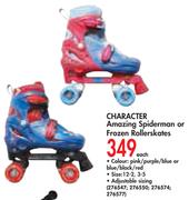 Character Amazing Spiderman Or Frozen Rollerskates-Each