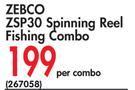 Zebco ZSP30 Spinning Reel Fishing Combo-Per Combo