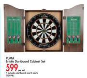 Puma Bristle Dartboard Cabinet Set-Per Set