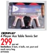 4 Player Ace Table Tennis Set-per Set