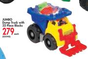 Jumbo Dump Truck With 32 Piece Blocks