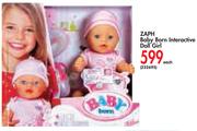 Zaph Baby Born Interactive Doll Girl