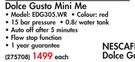 Nescafe Dolce Gusto Mini Me-EDG305.WR Each