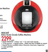 Nescafe Dolce Gusto Circolo Coffee Machine-EDG605.R Each