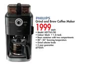 Philips Grind And Brew Coffee Maker-HD7762/00 Each