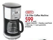 Defy 1.8ltr Filter Coffee Machine-KM6305 Each