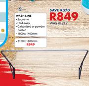 Wash Line 2100 x 1800mm