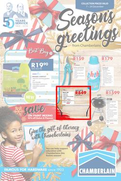 Chamberlains : Seasons Greetings (7 Dec - 24 Dec 2018), page 1
