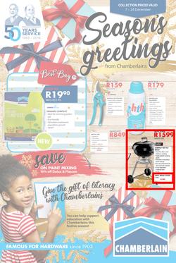 Chamberlains : Seasons Greetings (7 Dec - 24 Dec 2018), page 1