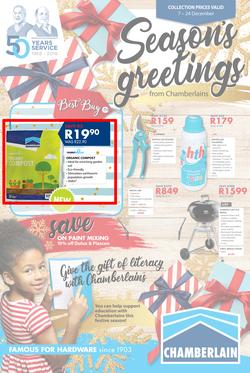Chamberlains : Seasons Greetings (7 Dec - 24 Dec 2018), page 1