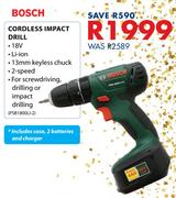Bosch Cordless Impact Drill