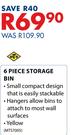 MTS 6 Piece Storage Bin