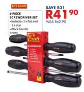 Fork Craft 6 Piece Screwdriver Set