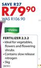 Efecto Fertilizer 2.3.2-5Kg