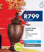 Classic Table Lamp Base